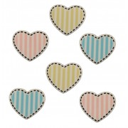 Decorative Buttons - Hearts Bazooples Collection